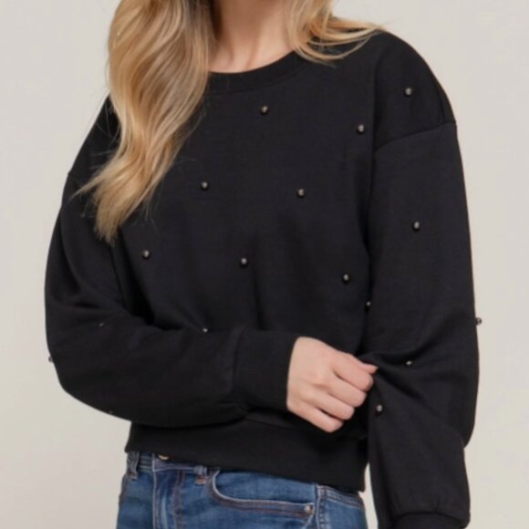 Pearl Studded Sweatshirt - Picture 3 of 5